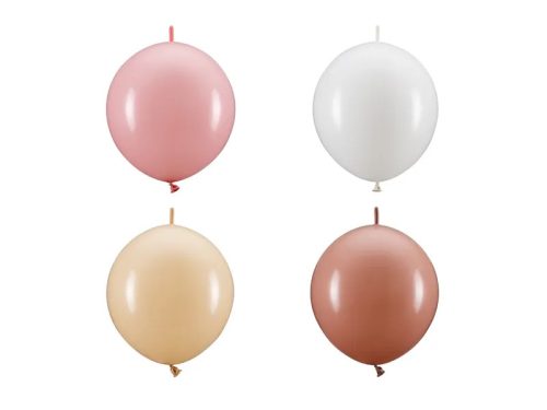 Latex lufi, Linking, 33cm-es, 20db, Mix Rózsaszín