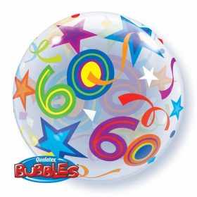 Számos Bubbles lufi 22" 56cm 60-as számmal