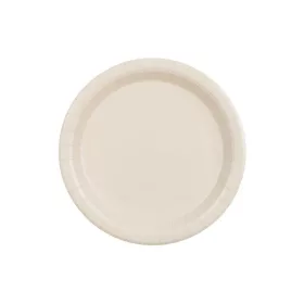 Papírtányér 23cm 6db Bézs, Ivory
