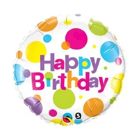 Szülinapi lufi 18" 45cm Happy Birthday