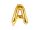 Betű lufi 14" 35cm arany fólia betű, A betű, levegővel tölthető