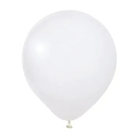   BALONEVI Latex lufi 18" 45cm, 25db/cs, Pastel White, Fehér