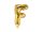 Betű lufi 14" 35cm arany fólia betű, F betű, levegővel tölthető