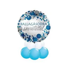   Asztaldísz - lufikompozíció  - ballagásra, diplomaosztóra, mpr-12-1008K