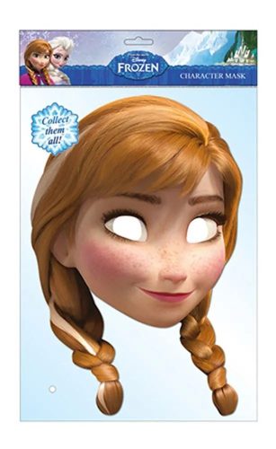 Karton maszk - Anna, jégvarázs, Frozen