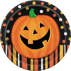 Parti Tányér Halloween - 23cm, 8db, 49195