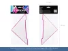 Méhsejt lampion dekoráció, Magenta - 30cm, rombusz