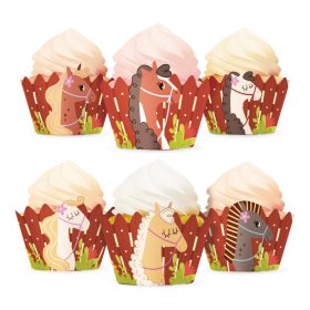 Cupcake papír, 6db, Lovak