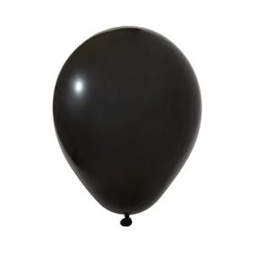   BALONEVI Latex lufi, 12" 30cm, 100db/cs, , Pastel Black, Fekete