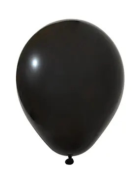 BALONEVI Latex lufi, 12" 30cm, 100db/cs, , Pastel Black, Fekete