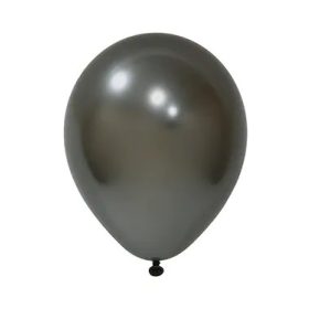   BALONEVI Latex lufi, 12" 30cm, 50db/cs, Krom Space Gray, Króm Szürke
