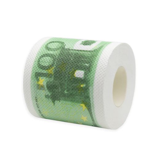 Wc papír, 100 Euro