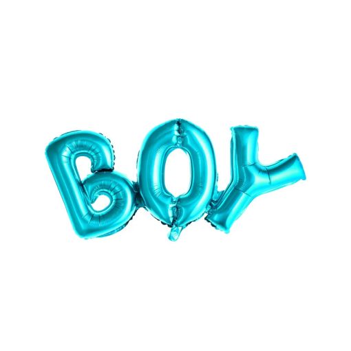 Fólia lufi - BOY kék felirat, csak levegővel tölthető, 55x25cm, 07-3309801