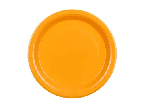Papírtányér 23cm 6db Narancssárga