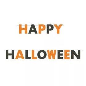 Happy Halloween Feliratú Parti Betűfüzér, 63495