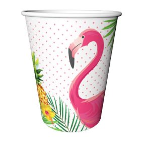 Papírpohár 2,5dl 8db flamingo