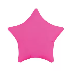Egyszínű csillag lufi 19" 48cm Neon Rózsaszín