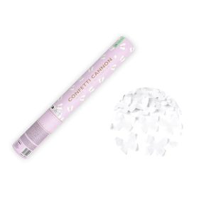 Konfetti ágyú, 40cm-es, fehér lepkéket kilövő