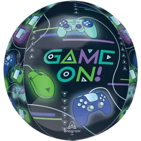 Fólia gömb lufi 16" 40cm Orbz, Game On