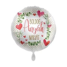   Anyák napi lufi 17" 43cm Boldog Anyák napját, mpr-81082