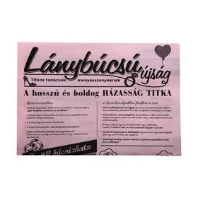 Lánybúcsú újság