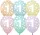 BALONEVI lufi, 12" 30cm, 50db/cs, 1-es számmal, macaron