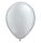 QUALATEX 11" (28cm-es) Latex léggömb, metallic silver, ezüst lufi