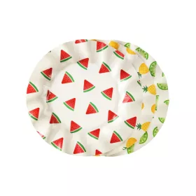 Papírtányér 20cm 6db Fruits, gyümölcs