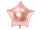 Egyszínű óriás csillag fólia lufi 27" 70cm Rosegold csillag