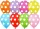 BALONEVI lufi, 12" 30cm, 50db/cs, Pöttyös, Vegyes