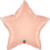 Egyszínű csillag fólia lufi 20" 50cm Rosegold csillag, 57165 