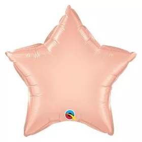   Egyszínű csillag lufi 20" 50cm Rosegold csillag, 57165 