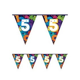 Zászlófüzér 5-ös számmal, 10m, 405805