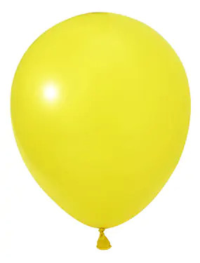 BALONEVI Latex lufi 18" 45cm, 25db/cs, Pastel Yellow, Citromsárga