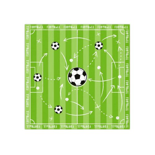 Szalvéta 33x33cm 10db foci, football