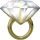 Óriás eljegyzési, esküvői fólia lufi 37" 94cm, gyűrű, Wedding ring, 57819, héliummal töltve