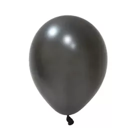   BALONEVI lufi, 12" 30cm, 100db/cs, Metallic Black, Metál fekete