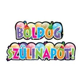 Boldog szülinapot banner 148x27cm mb30342