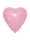 BALONEVI Latex lufi 5" 12cm 100db/csomag, Rózsaszín szív
