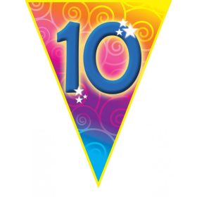 Zászlófüzér 10-es számmal, 5m,