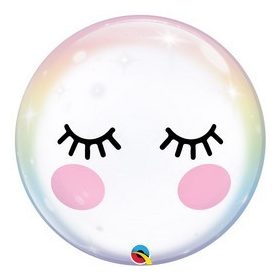 Mintás Bubbles lufi 22" 56cm Unikornis