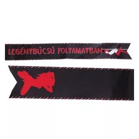 Vállszalag Legénybúcsú folyamatban