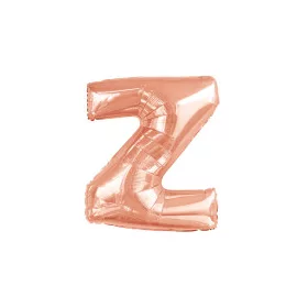 Betű lufi 34" 86cm óriás Rosegold betű, Z betű, 