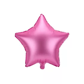 Egyszínű csillag lufi 19" 48cm Pink csillag 