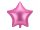 Egyszínű csillag fólia lufi 19" 48cm Pink csillag 