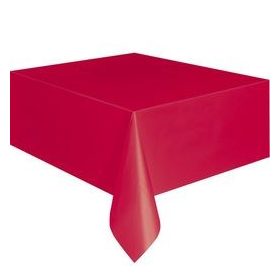 Műanyag asztalterítő 137x274cm piros, p5094