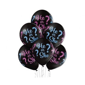 Mintás lufi 11" 28cm 6db Babaváró