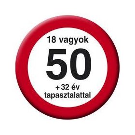   Kitűző számos, Sebességkorlátozó számmal, 50-es, 33794