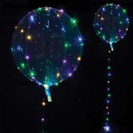 Buborék lufi 40cm, színes led világítással, n8284311