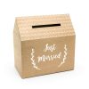 Esküvő, pénzgyűjtő doboz, 30cm, kraft